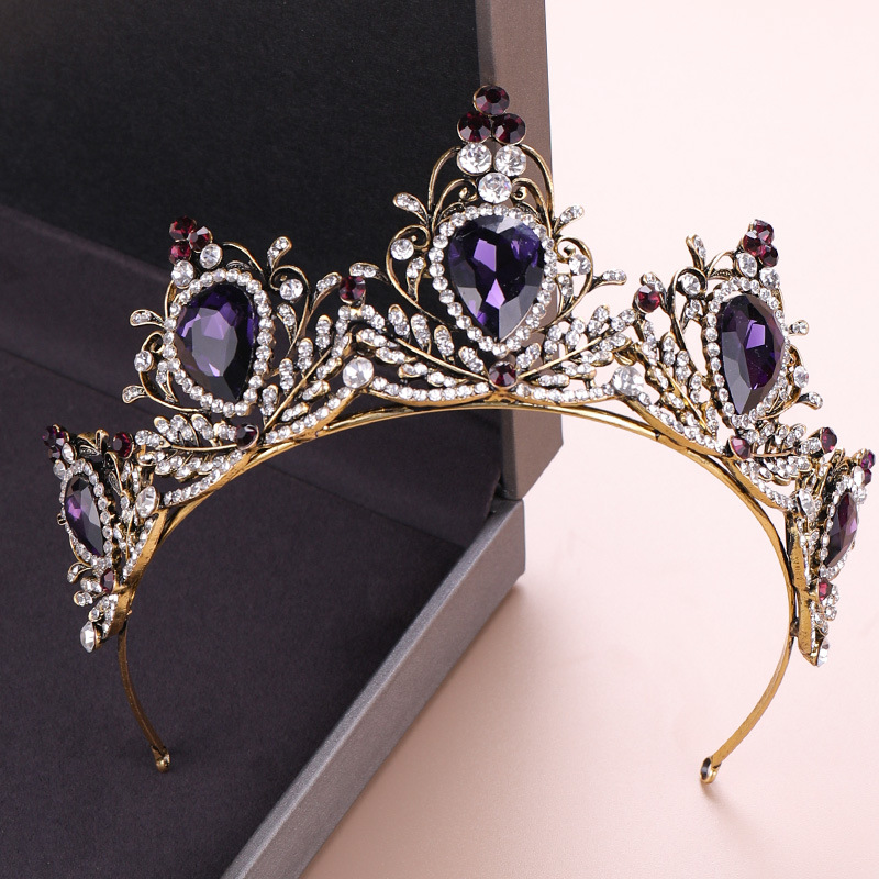 Women'S Wedding Accessories - Elegant Crown Headpiece Baroque Vintage Tiara