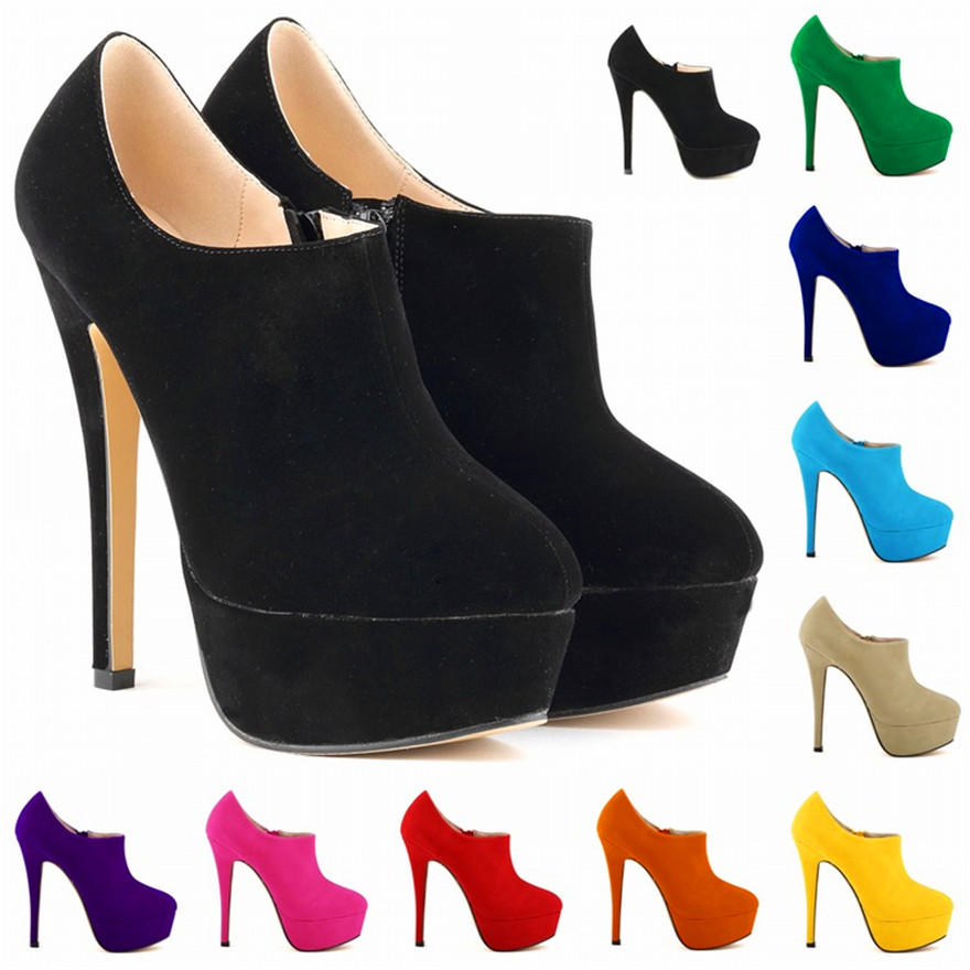 Women'S Accessories Trends 2025 - 4cm Platform Thin Heels Fashion Ankle