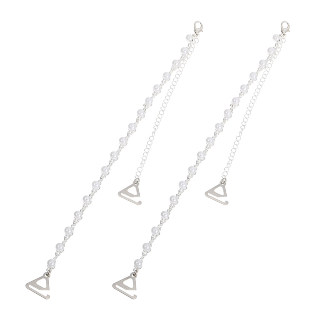 Women'S Clothing And Accessories - 1Pair Pearl Bra Strap Holders Rose