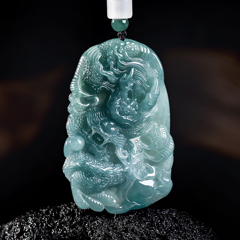 Natural Burmese Jadeite Dragon - Women'S Accessories And Jewelry recension och pris
