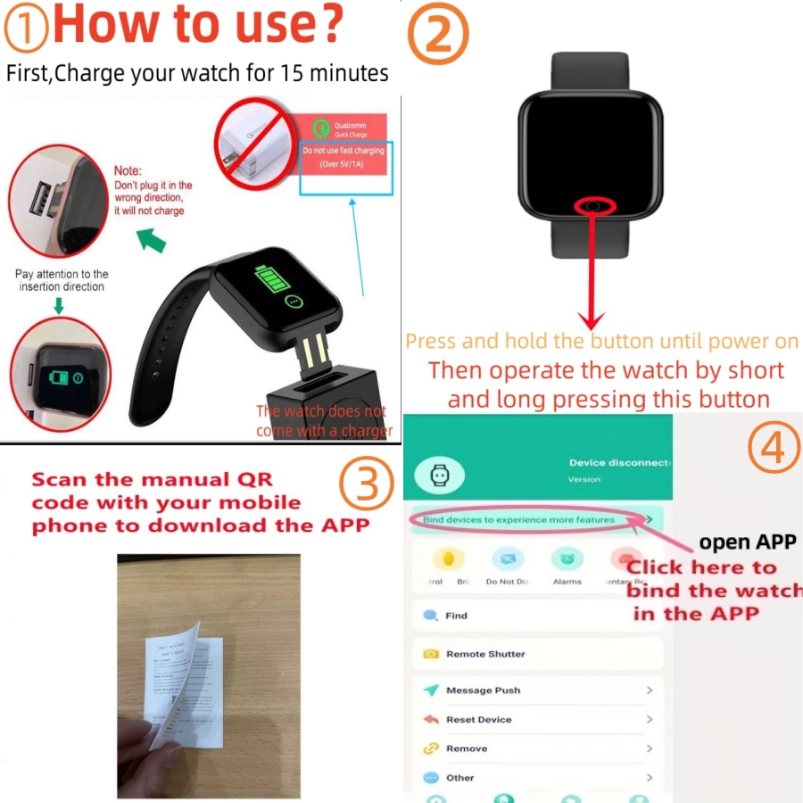 Sport Smartwatch Fitness Brace - Women Accessories Display recension och pris