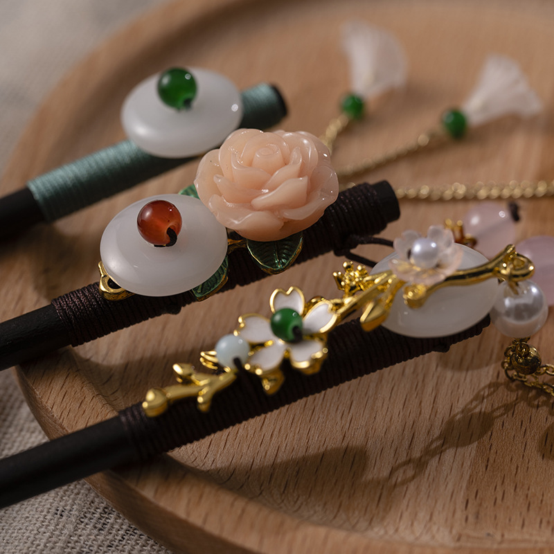 1Pc Wooden Hairpin Headdress f - Women Accessories Shop recension och pris