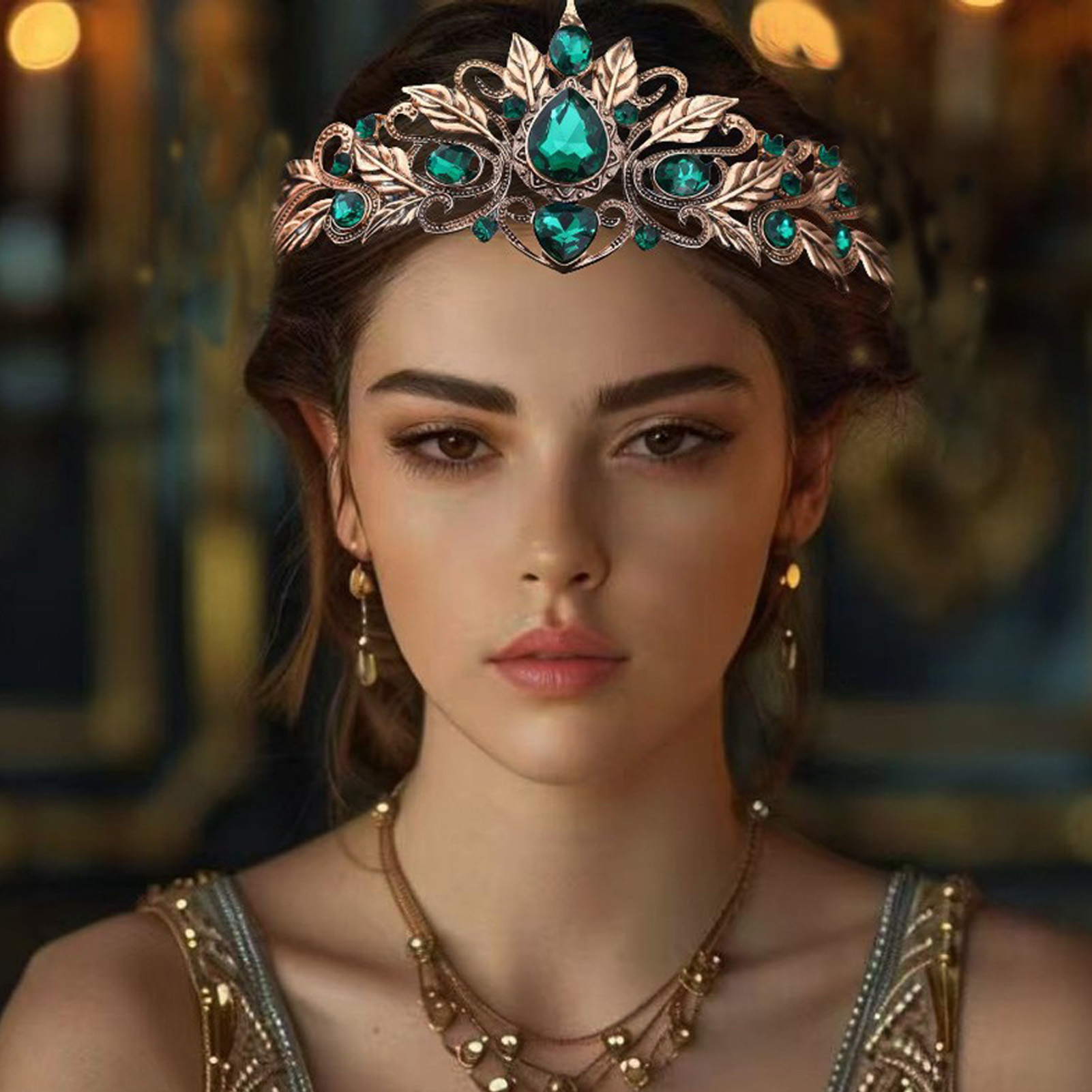 Baroque Style Round Tear Drop  - Women'S Wedding Accessories recension och pris