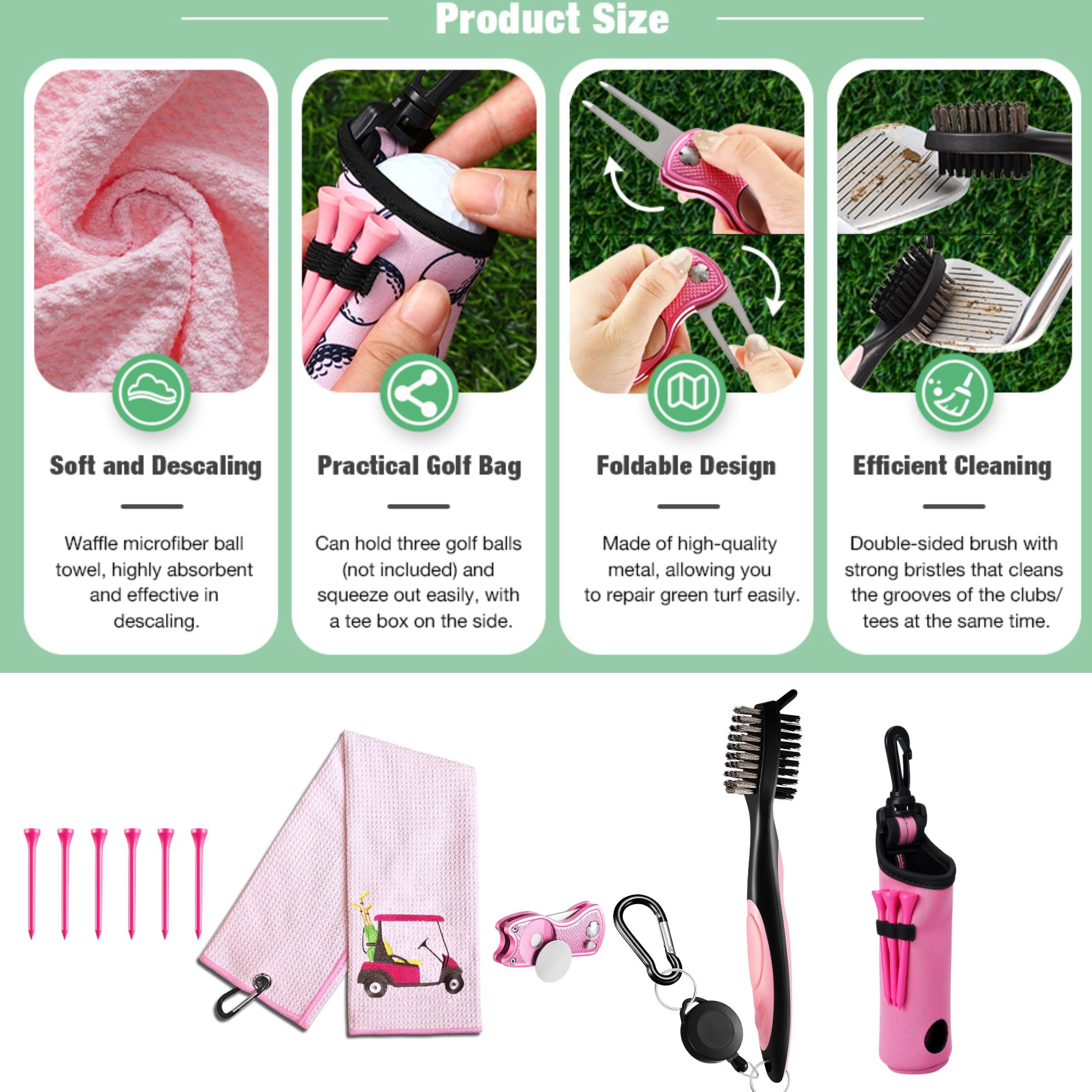 10 Pcs Golf Accessories Kit, I - Women'S Golf Accessories recension och pris
