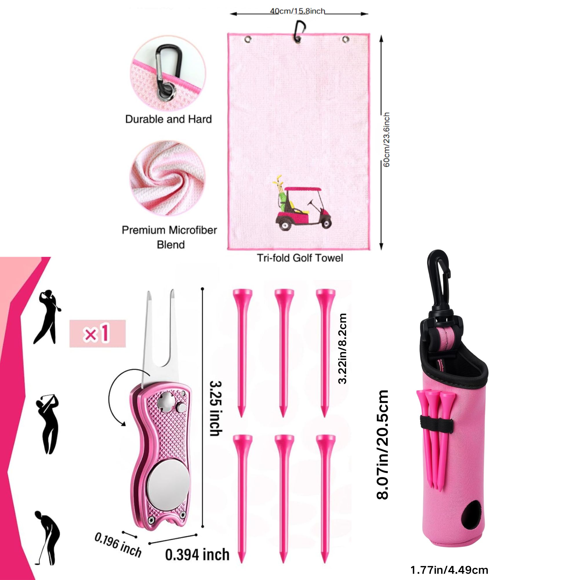 10 Pcs Golf Accessories Kit, I - Women'S Golf Accessories recension och pris