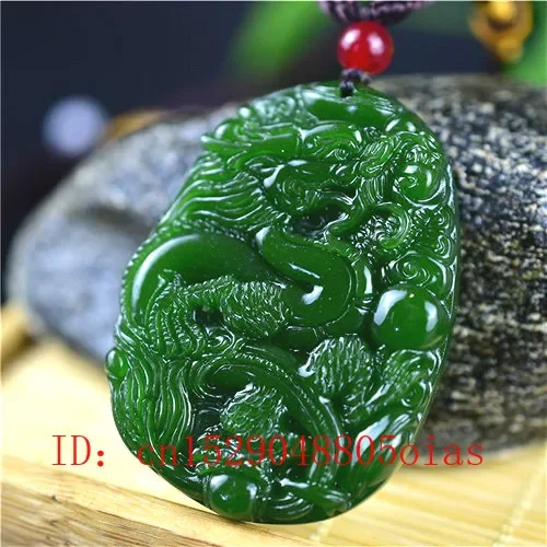 Natural Green Chinese Jade Dra - Women'S Accessories And Jewelry recension och pris