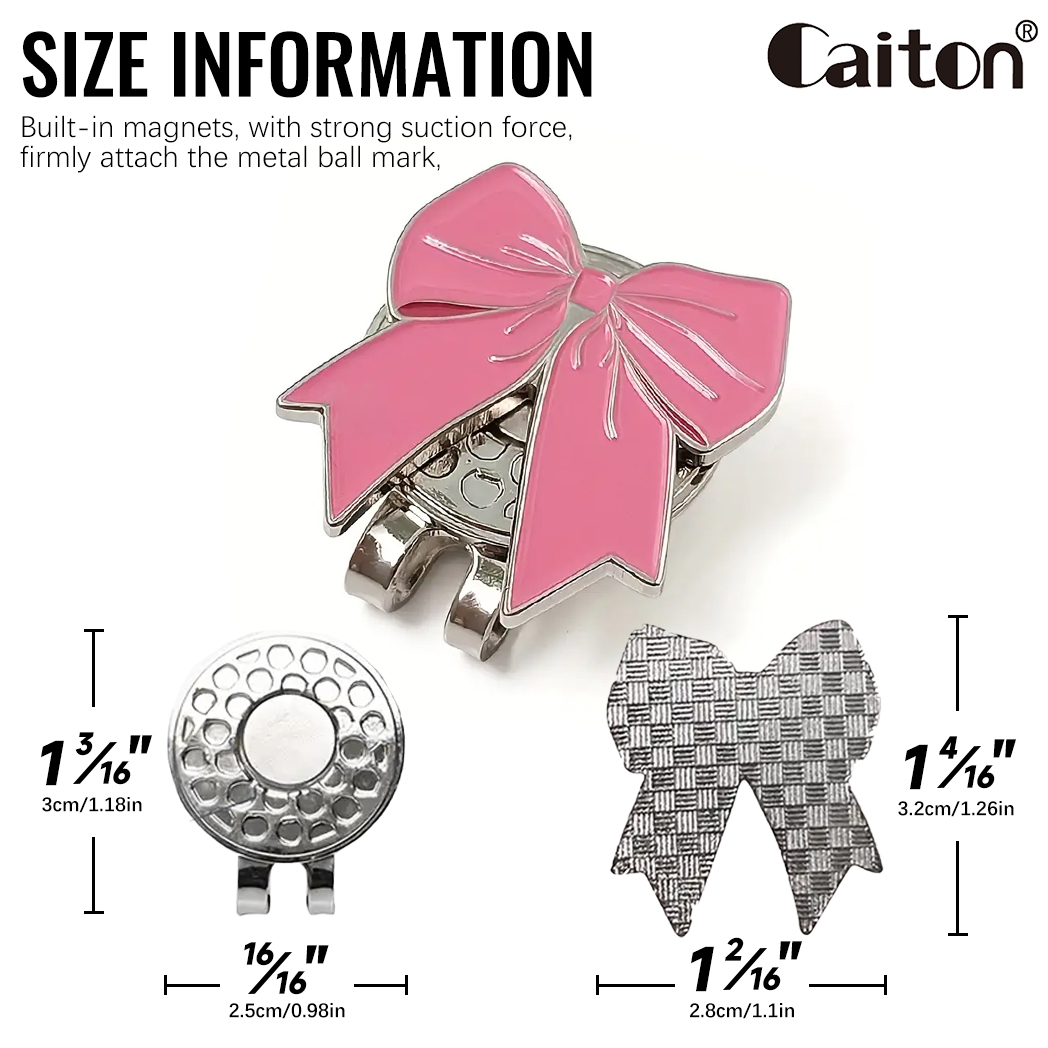 Caiton Pink Bow Golf Hat Clip  - Women'S Golf Accessories recension och pris