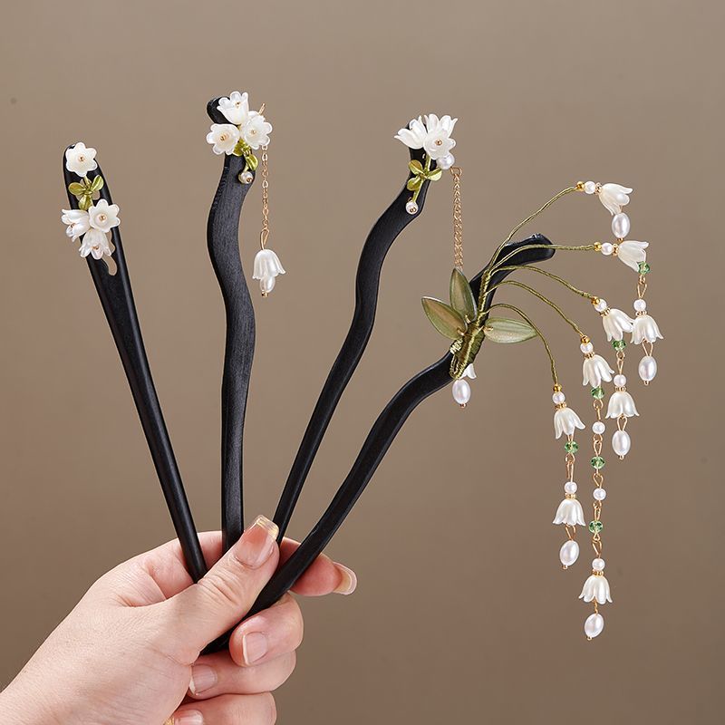Wooden Flower Hairpin Vintage  - Women Accessories Shop recension och pris