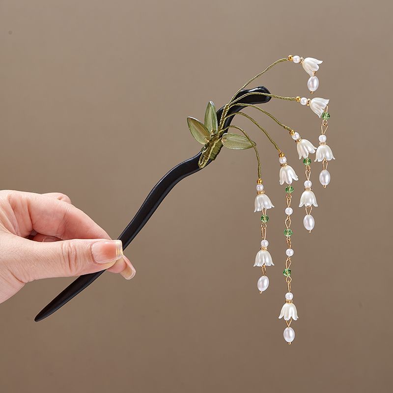Wooden Flower Hairpin Vintage  - Women Accessories Shop recension och pris