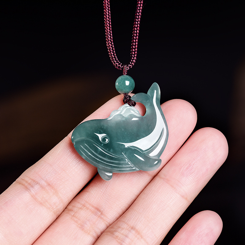 Natural Burmese Jadeite Whale  - Women'S Accessories And Jewelry recension och pris
