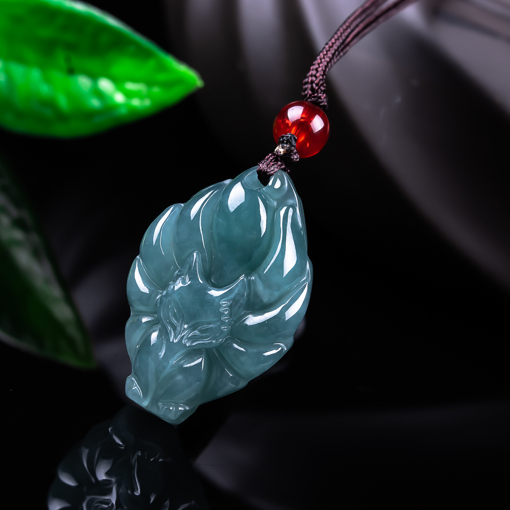 Natural Burmese Jadeite Fox Pe - Women'S Accessories And Jewelry recension och pris