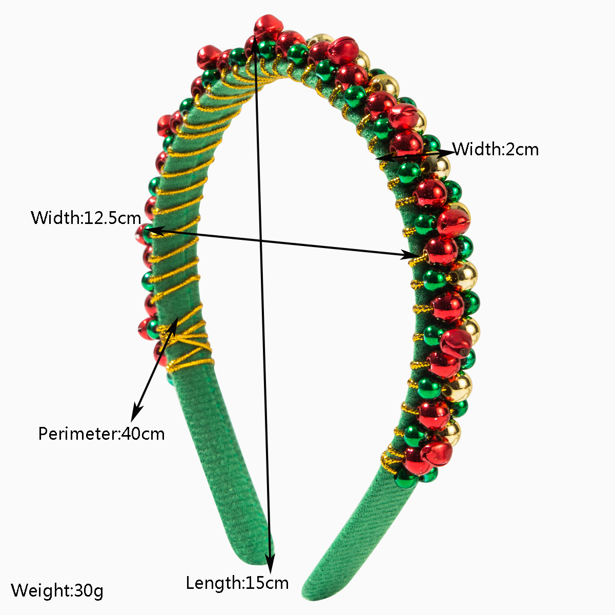 New red and green Christmas he - Women'S Accessories Flannels recension och pris
