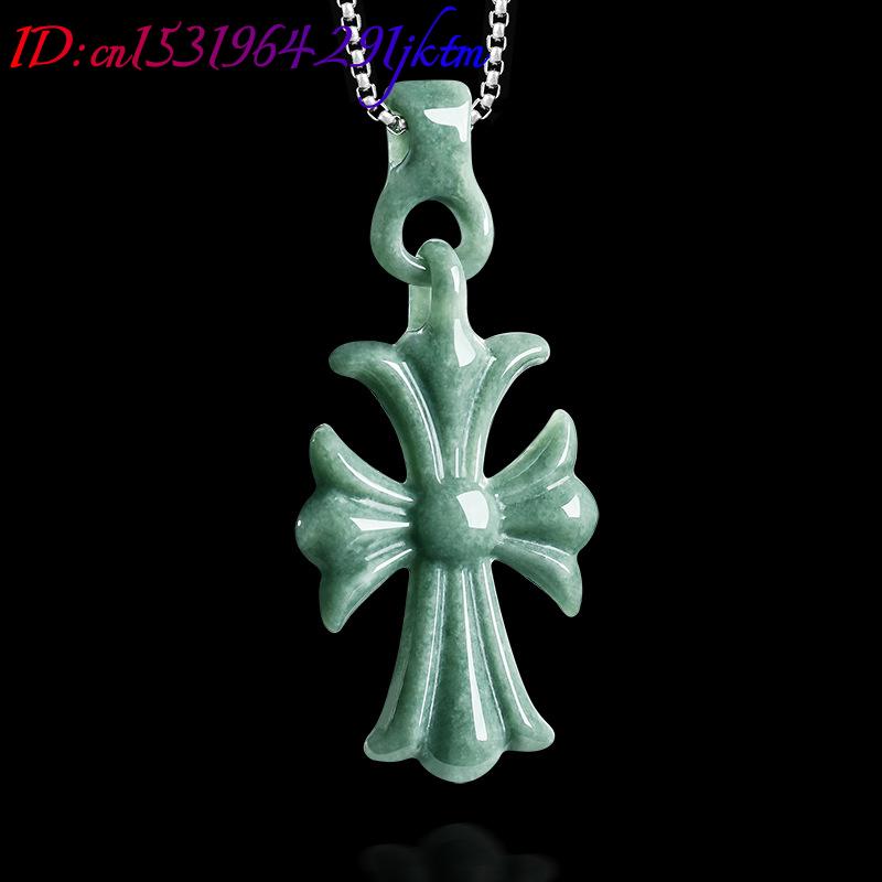 Natural Burmese Jadeite Cross  - Women'S Accessories And Jewelry recension och pris