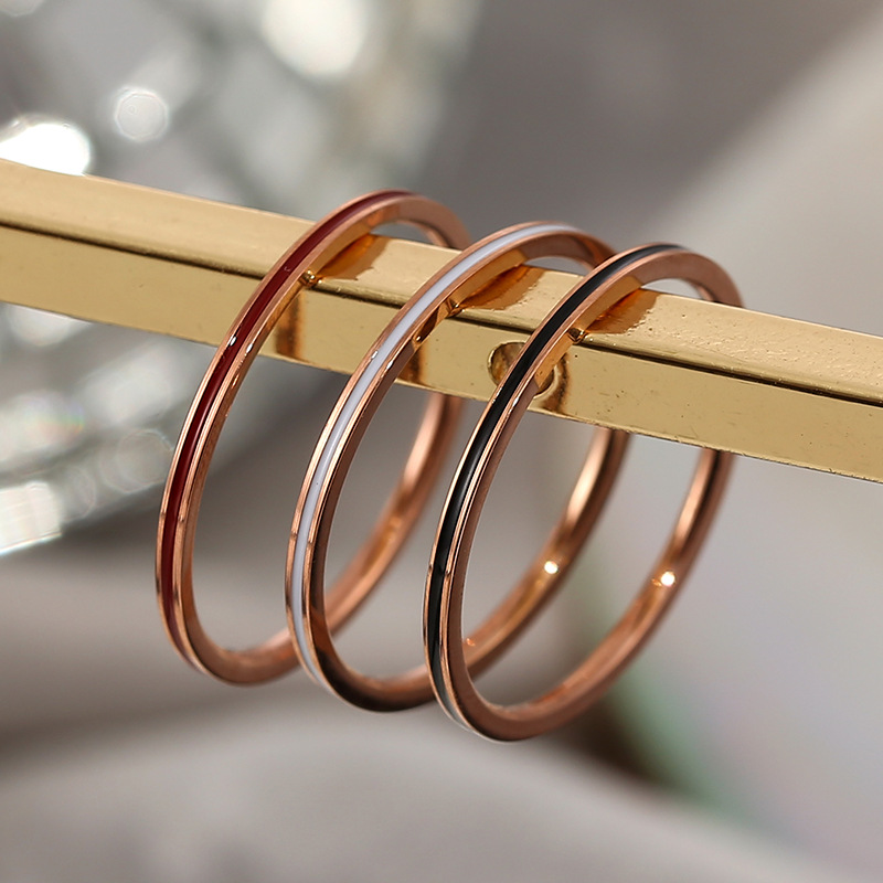 Titanium Steel Rose Gold Color - Wrap Ring Gold recension och pris