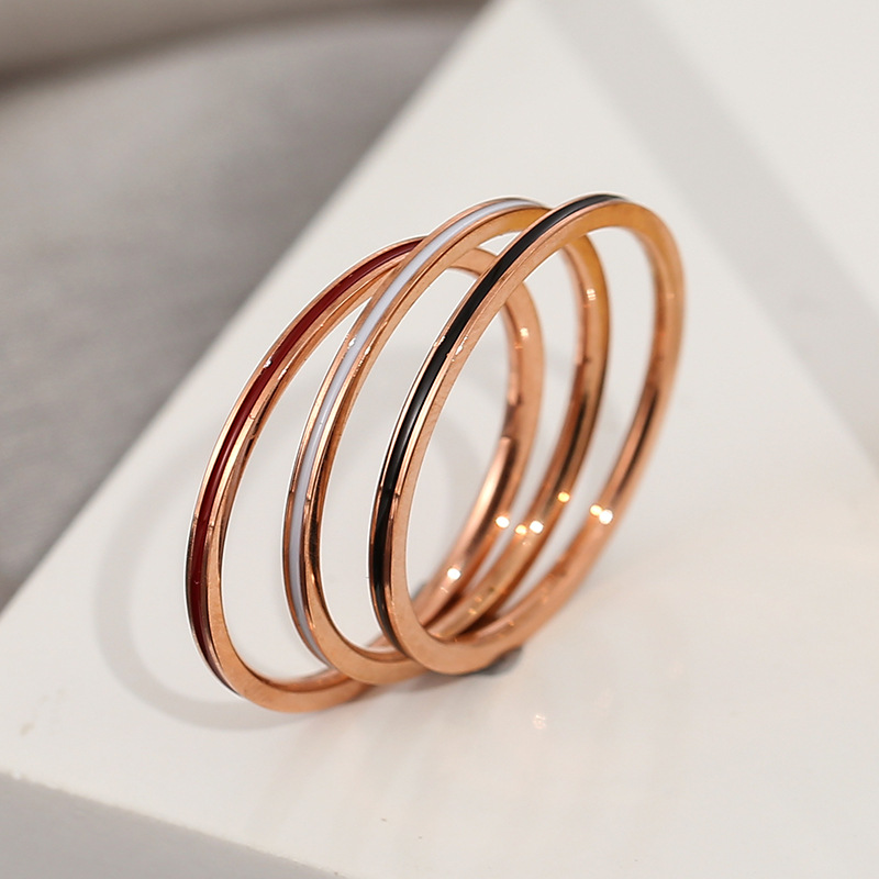 Titanium Steel Rose Gold Color - Wrap Ring Gold recension och pris