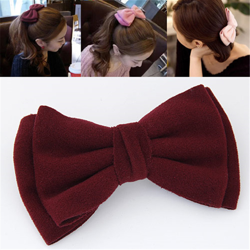 Korean Solid Color Bow Hair Cl - Women'S Accessories Flannels recension och pris