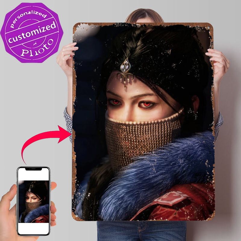 Mysterious Woman With Red Eyes - Women Accessories Poster recension och pris