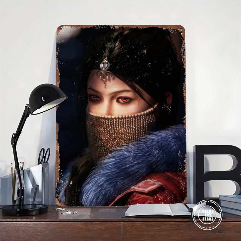 Mysterious Woman With Red Eyes - Women Accessories Poster recension och pris