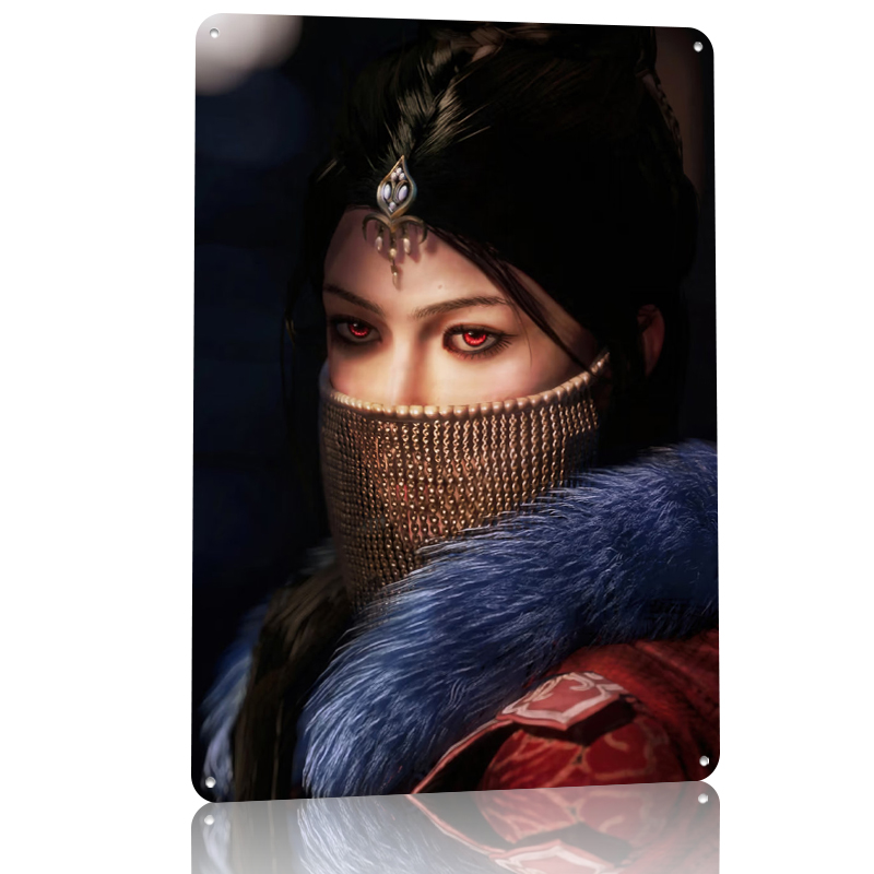 Mysterious Woman With Red Eyes - Women Accessories Poster recension och pris