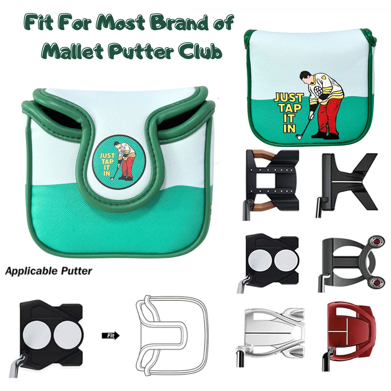 Funny PU Leather Golf Putter C - Women'S Golf Accessories recension och pris