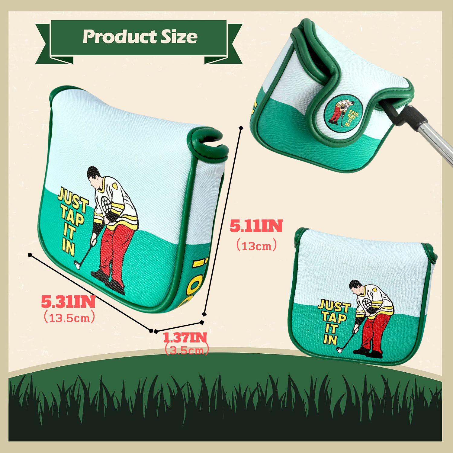 Funny PU Leather Golf Putter C - Women'S Golf Accessories recension och pris