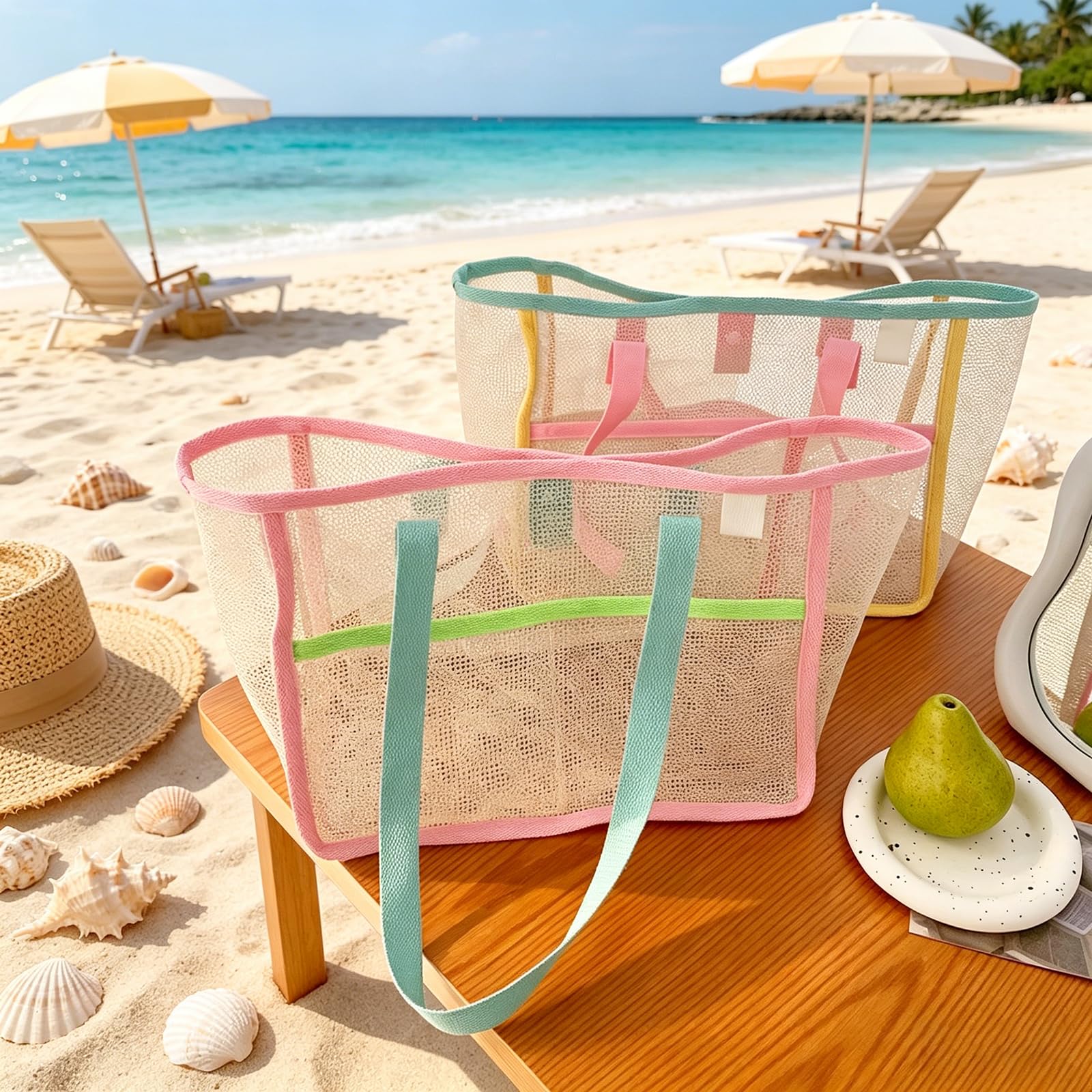 Beach Bags for Women Colorful  - Women Accessories Shop recension och pris