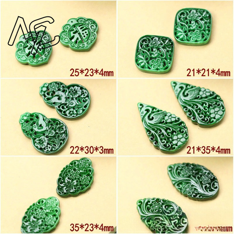 2pcs DIY Natural Dry Green Eme - Women'S Accessories And Jewelry recension och pris