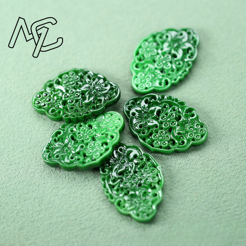 2pcs DIY Natural Dry Green Eme - Women'S Accessories And Jewelry recension och pris