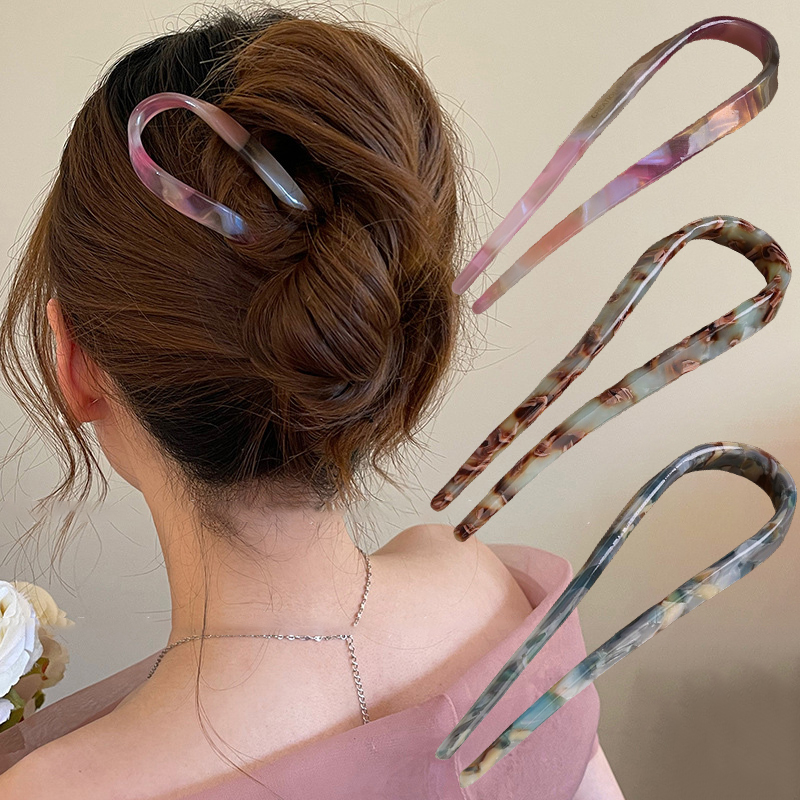 U-Shaped Hair Sticks Acetate A - Women Accessories Shop recension och pris