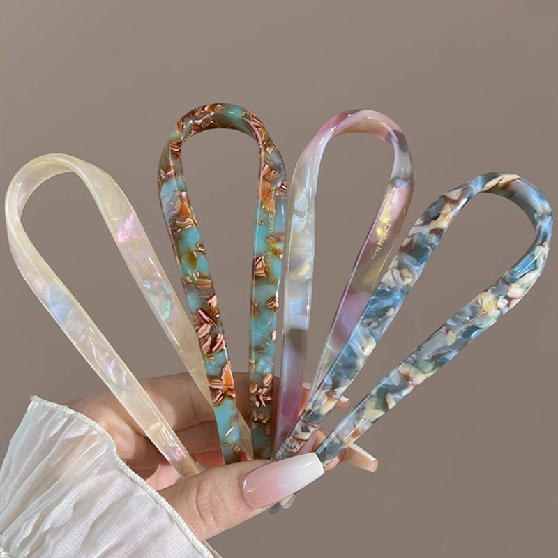 U-Shaped Hair Sticks Acetate A - Women Accessories Shop recension och pris