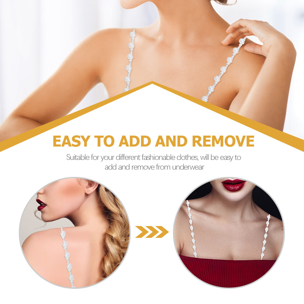 1Pair Pearl Bra Strap Holders  - Women'S Clothing And Accessories recension och pris